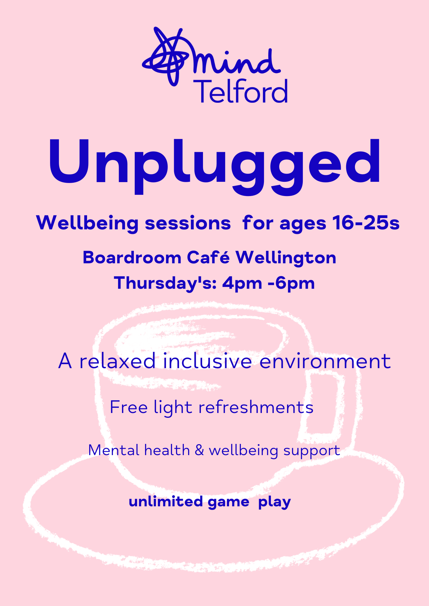 Wellbeing Sessions for ages 16 - 25s